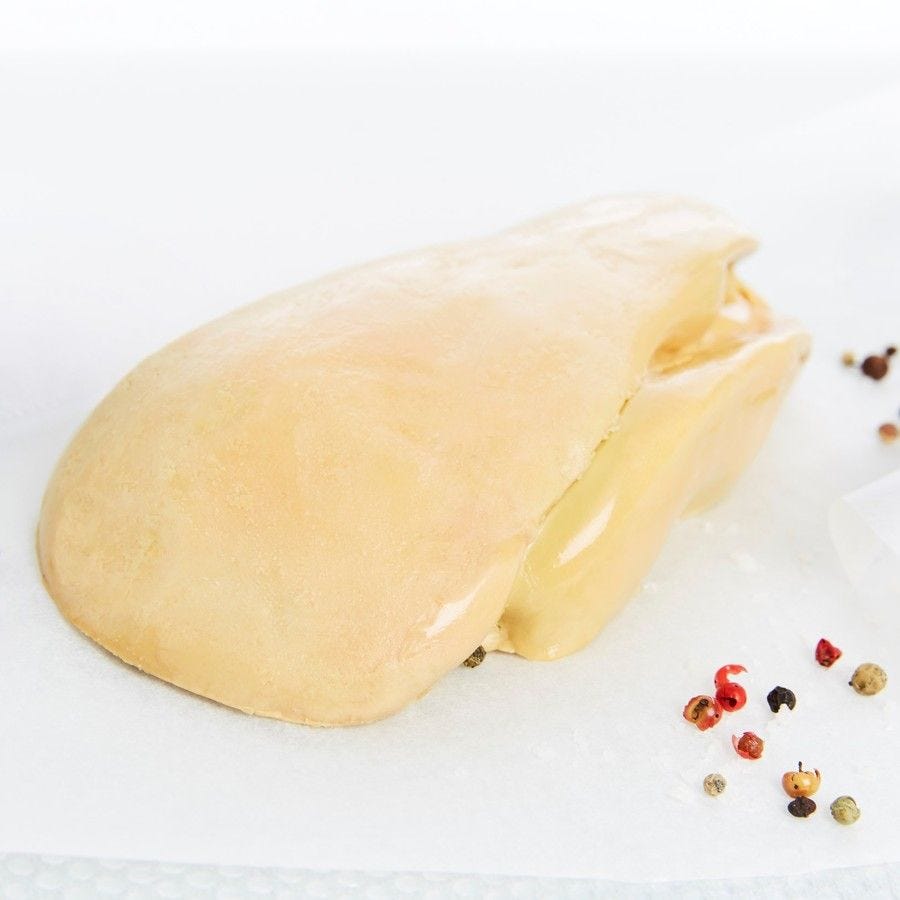 Foie gras de canard 1er choix déveiné 450-700 g