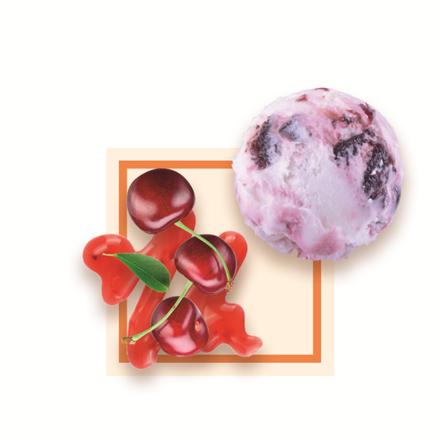Glace amarena artisanale spécial glacier