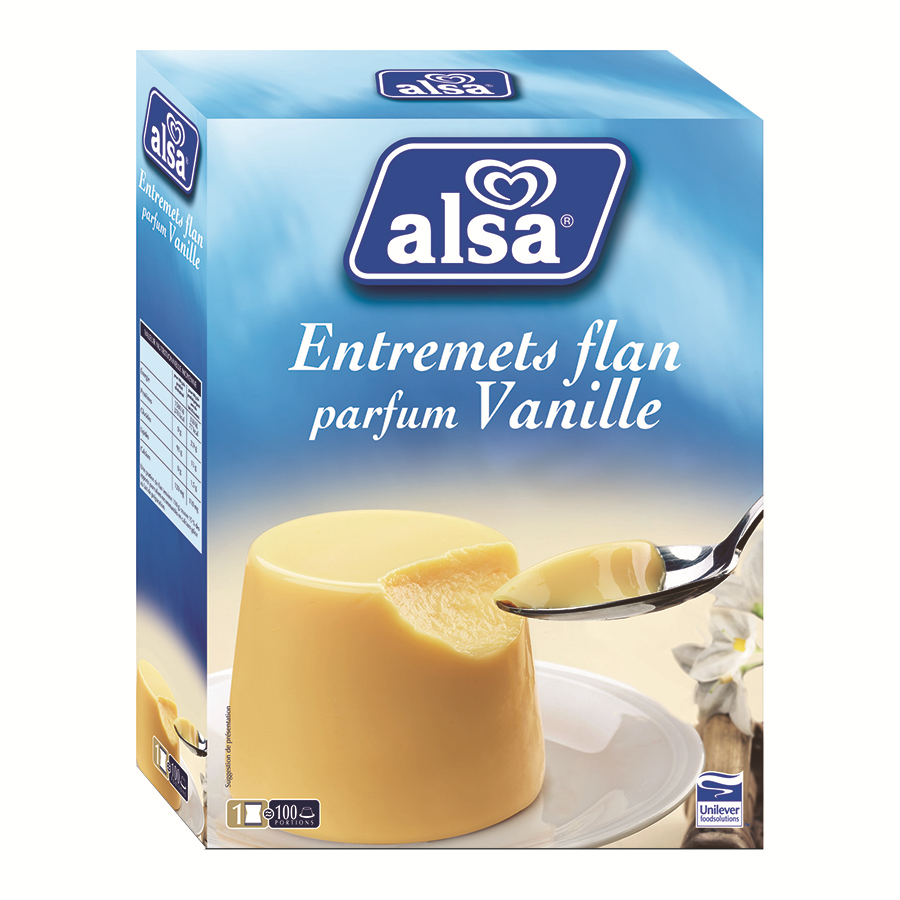 Préparation pour flan saveur vanille