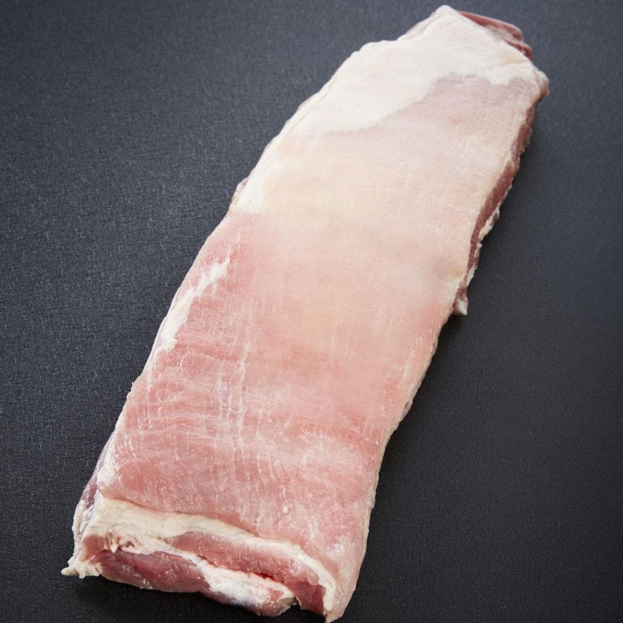 Travers de porc avec os en sous-vide individuel