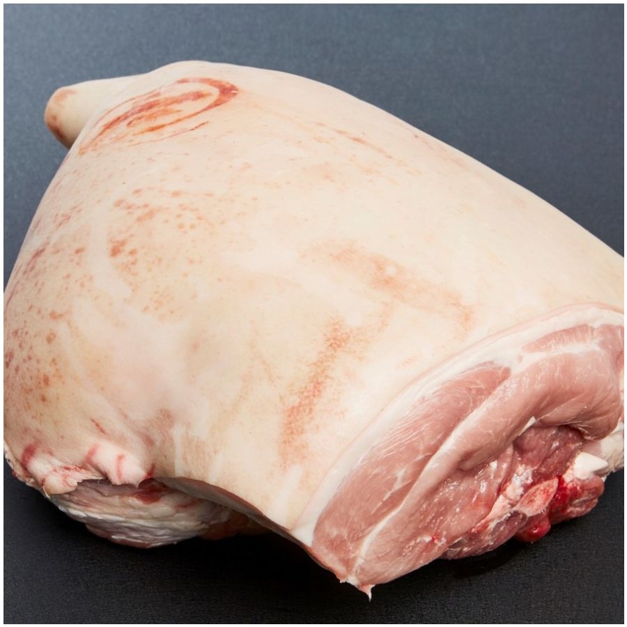 Jambon de porc avec os demi-sel Bretagne