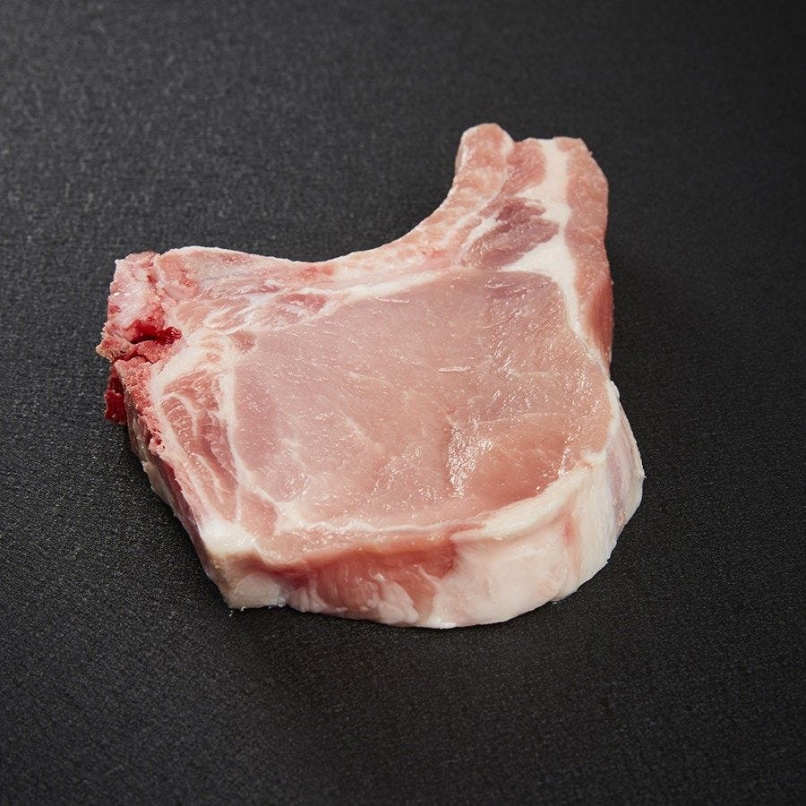Côte de porc 1ère et filet 185 g env