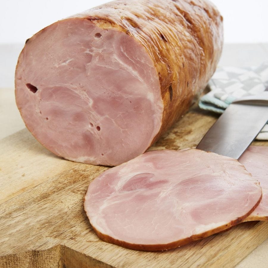 Rôti de carré/filet de porc sans sel cuit