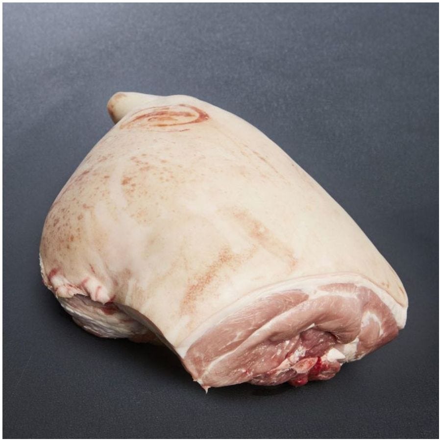 Jambon de porc avec os demi-sel Bretagne