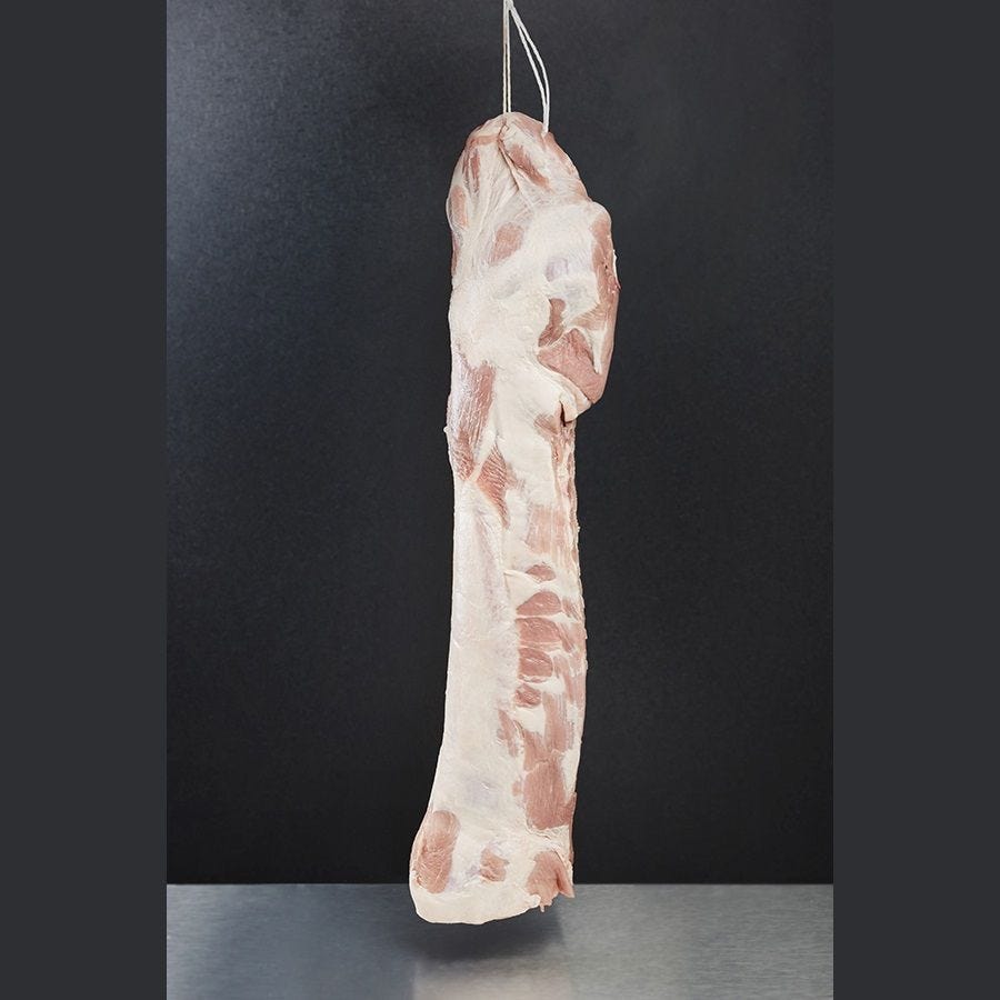 Longe de porc avec os et palette sans couenne Bretagne