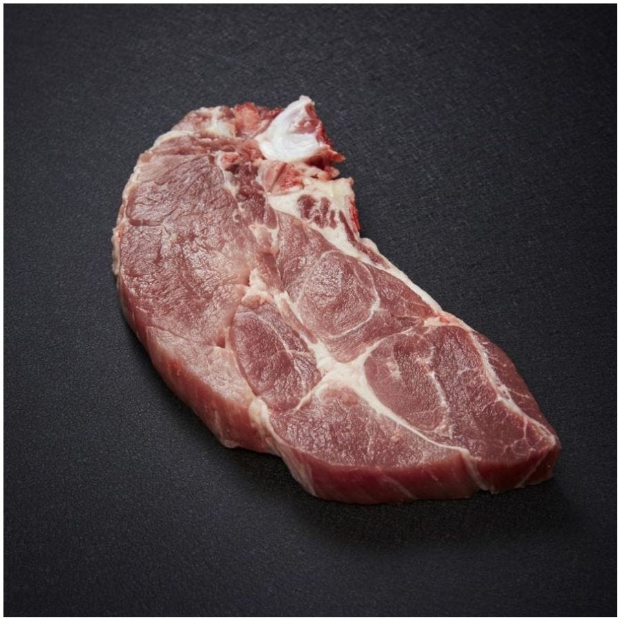 Côte de porc première et filet avec os Bleu-Blanc-Cœur