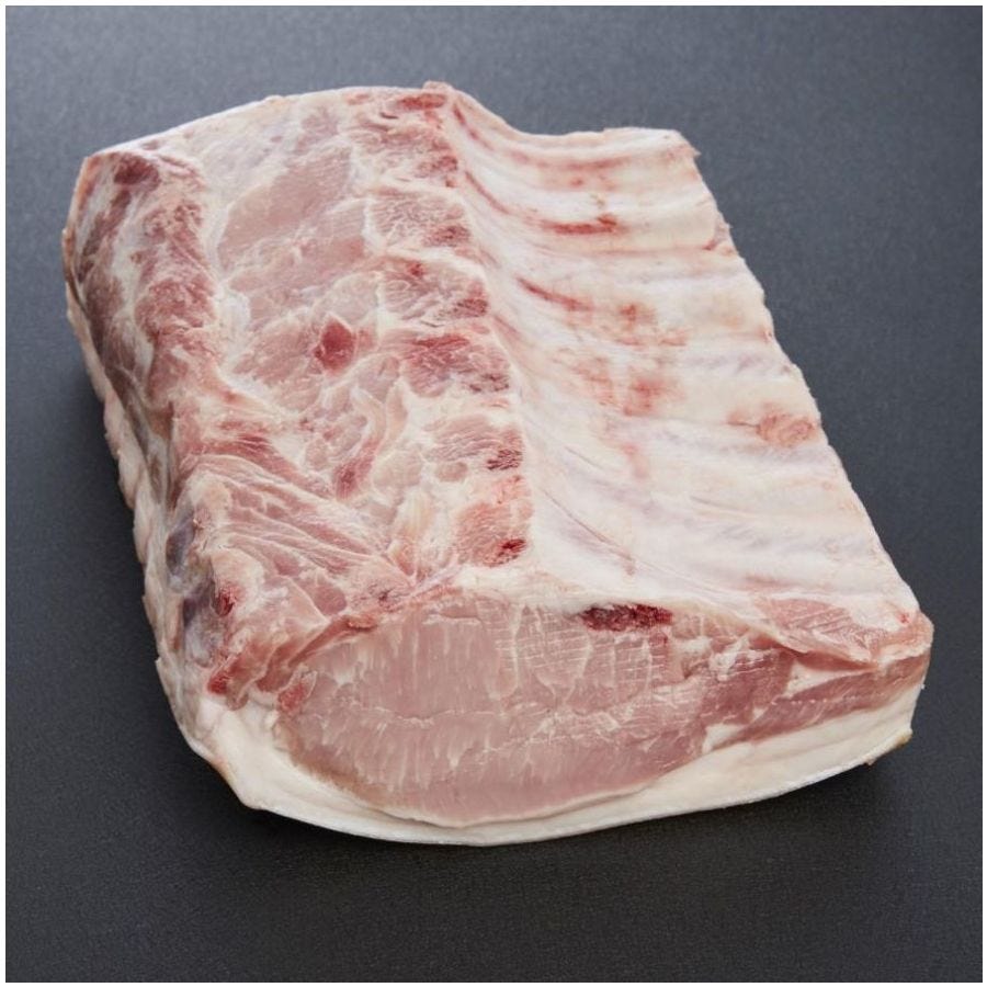 Carré de 6 côtes de porc Duroc fermier Label Rouge