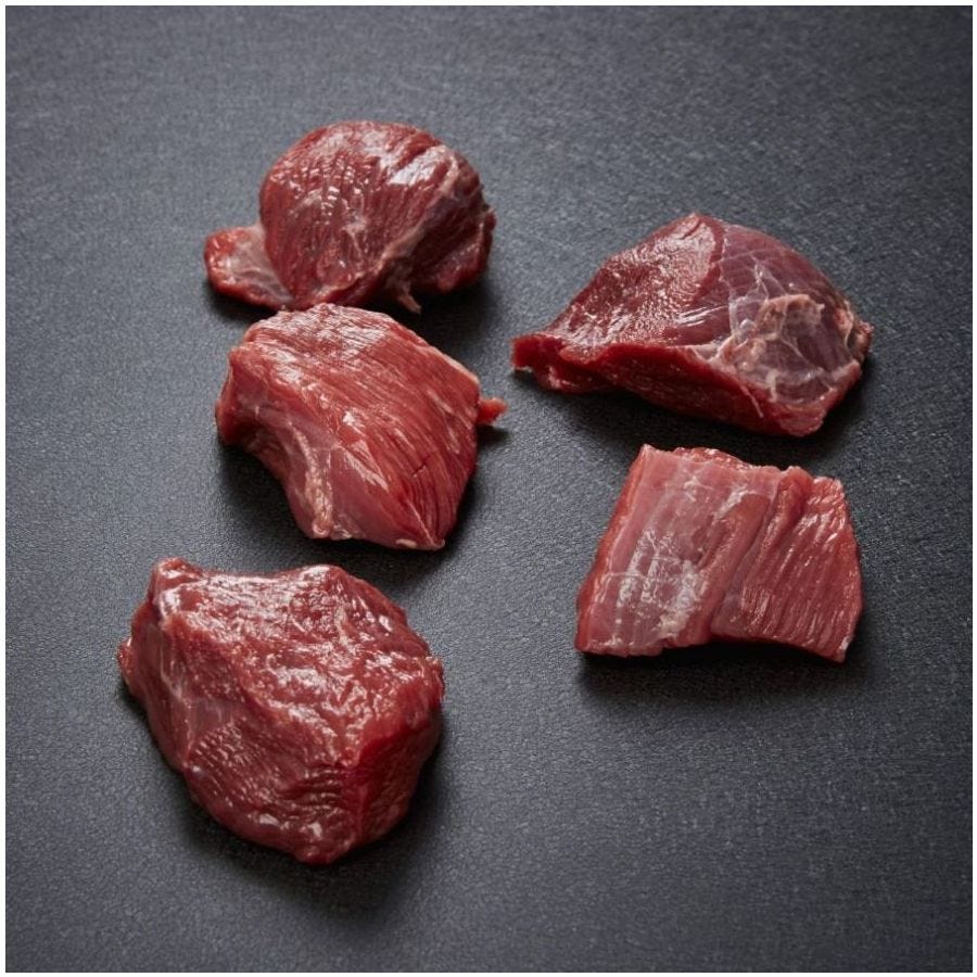 Sauté de bœuf race Limousine basse côte/collier