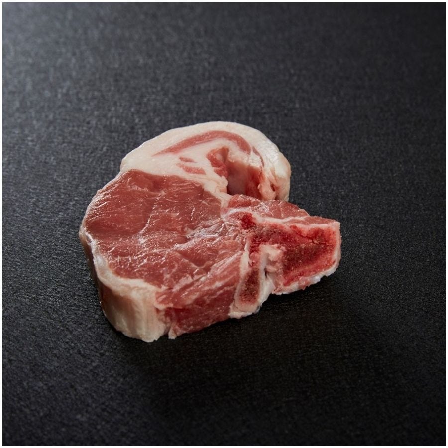 Côte d'agneau découverte