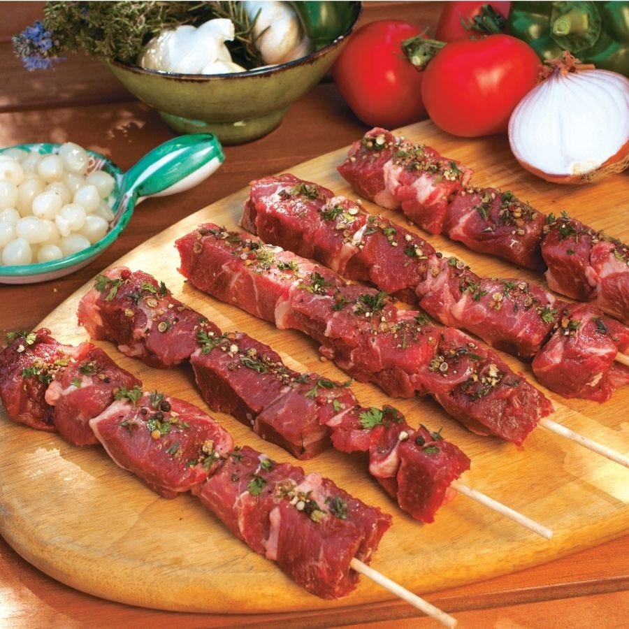 Brochette de gigot d'agneau