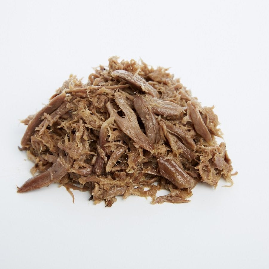 Effiloché de canard cuit
