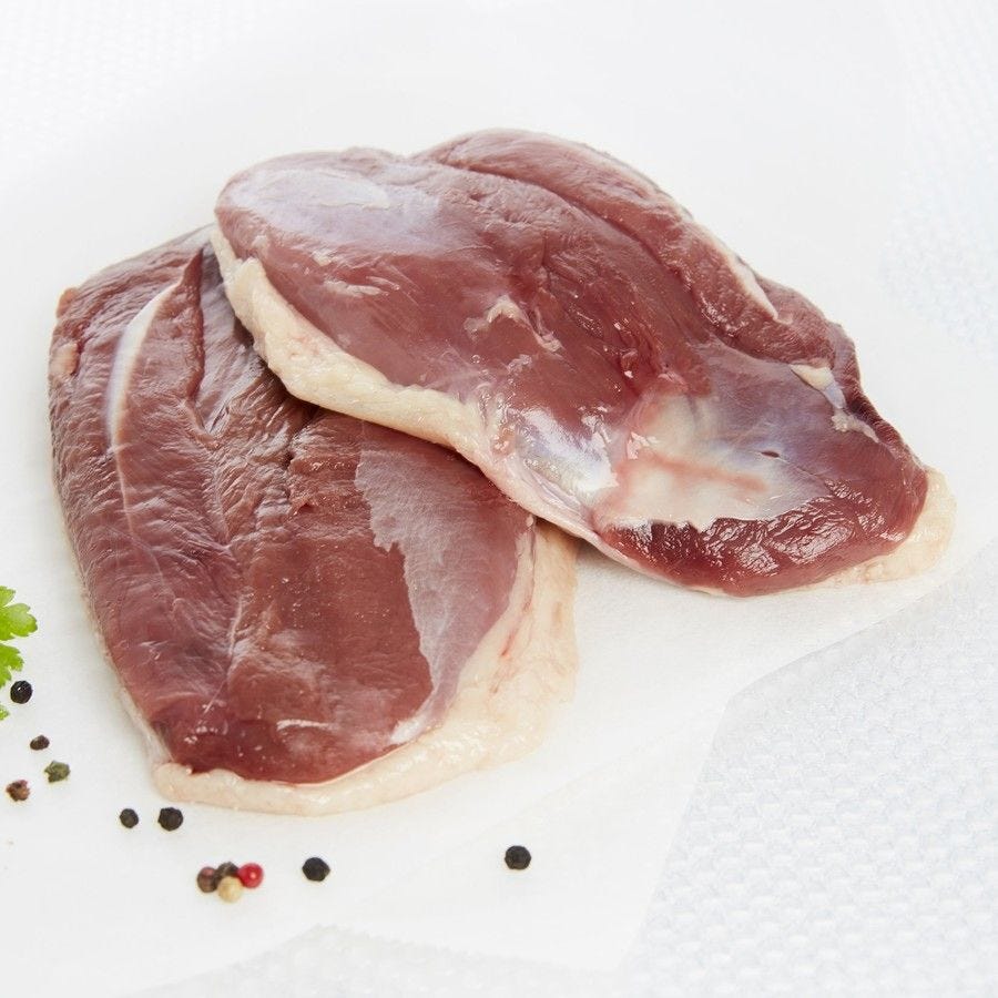 Filet de canette de la Dombes avec peau