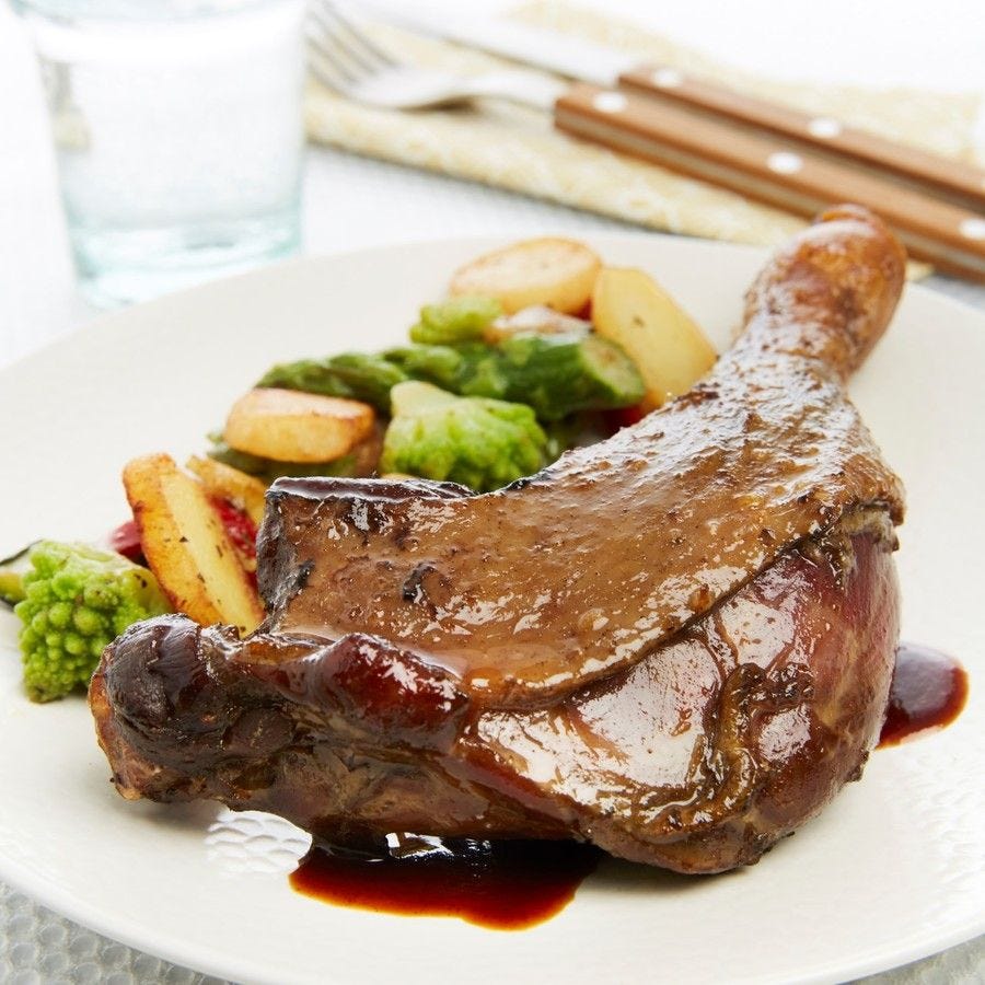 Cuisse de canard ail et thym