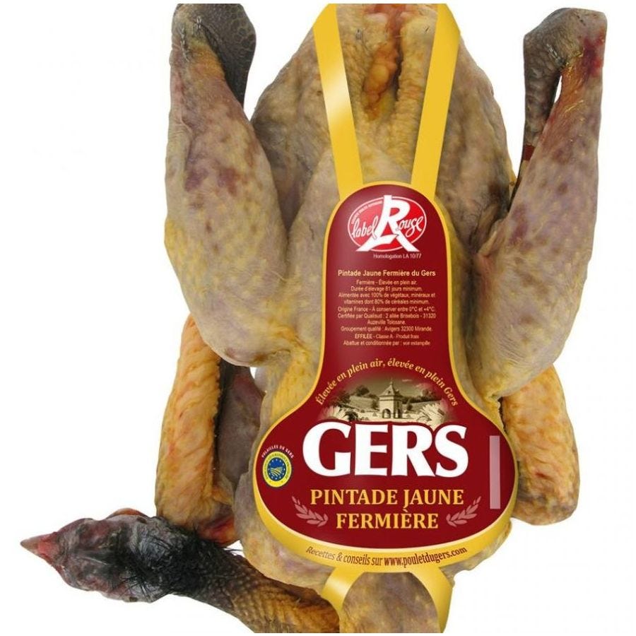 Pintade fermière effilée IGP Gers Label Rouge - Réseau Krill
