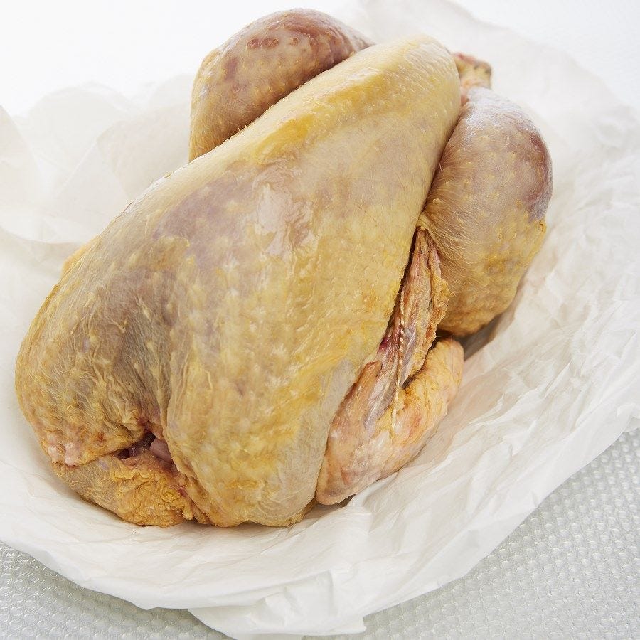 Pintade bressane effilée de la Guyotte
