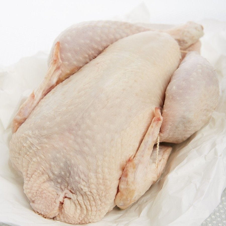 Poulet blanc fermier PAC Label Rouge