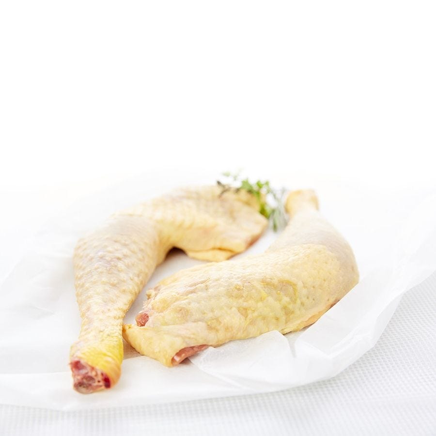 Cuisse de poulet jaune fermier du sud-ouest Label Rouge