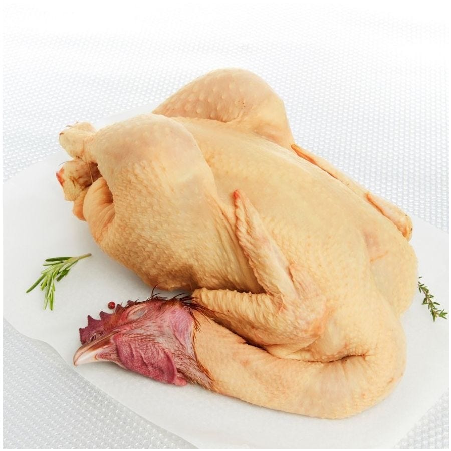 Poulet jaune fermier effilé IGP Gers Label Rouge