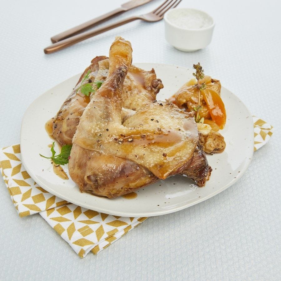 Cuisse de poule confite