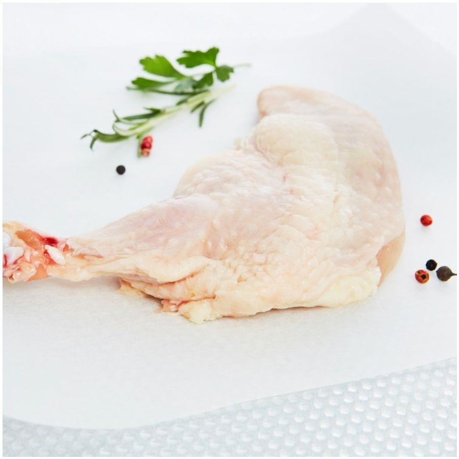 Suprême poulet blanc fermier avec peau Label Rouge Loué