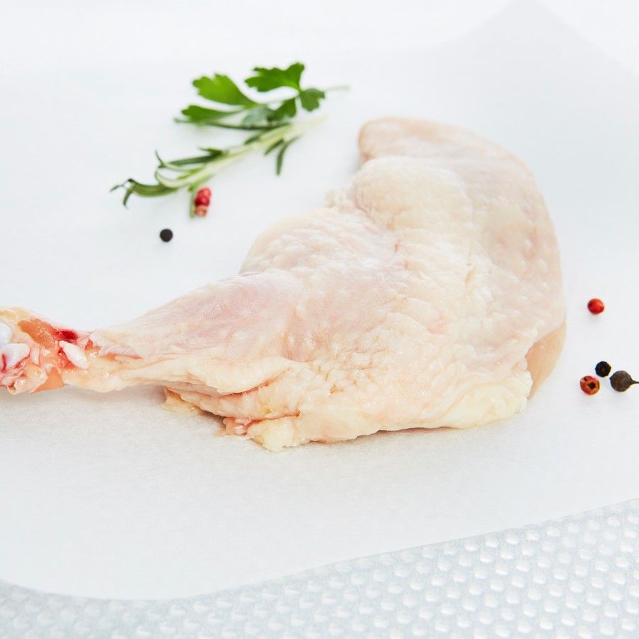 Suprême poulet blanc fermier avec peau Label Rouge Loué