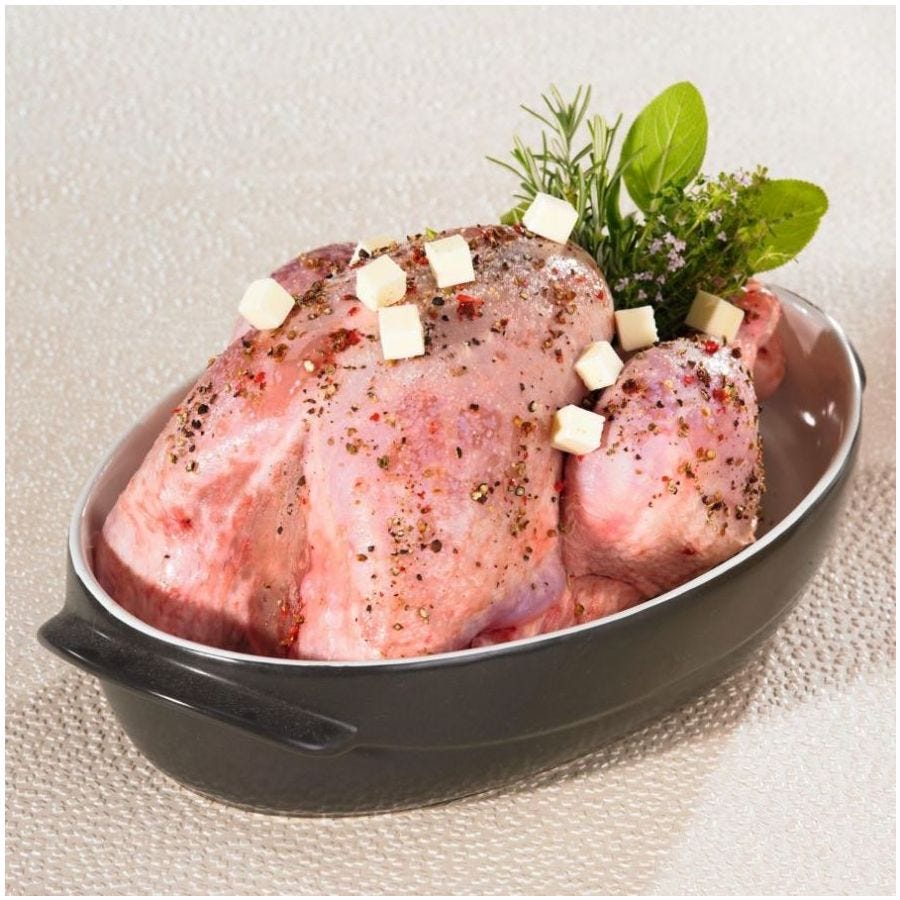 Poularde avec parure effilée 3 KG - Réseau Krill