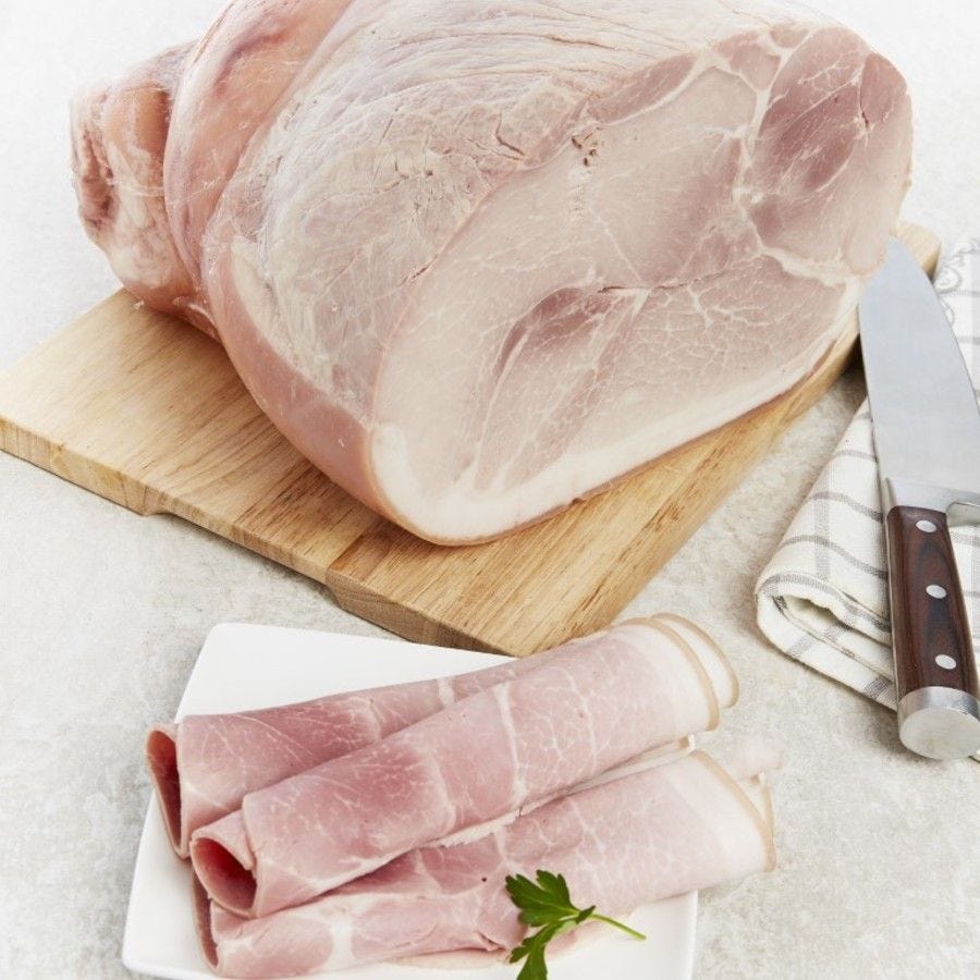 Jambon cuit supérieur avec couenne dégougé