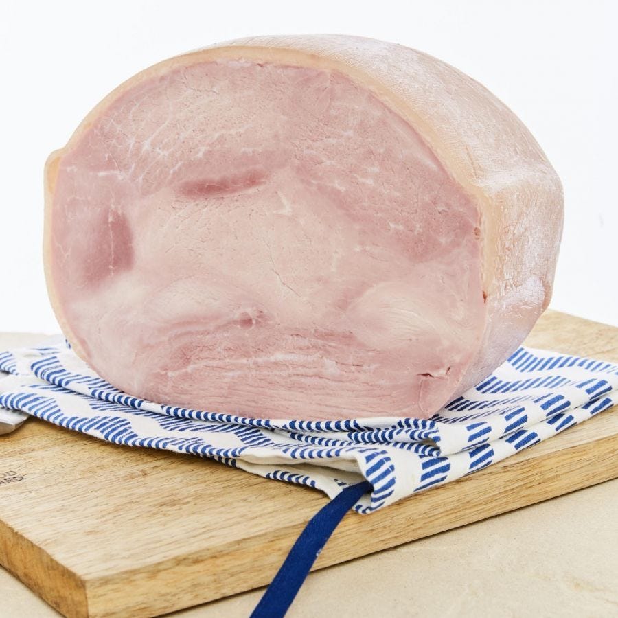 Demi jambon cuit supérieur 3 noix avec couenne