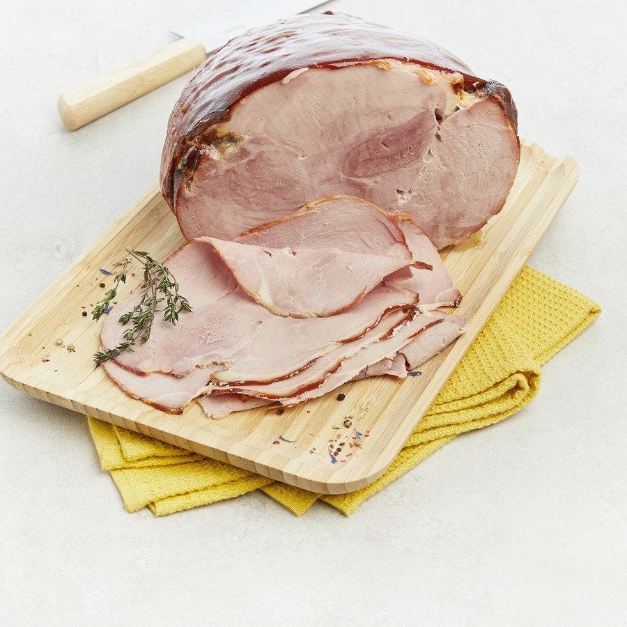 Jambon de porcelet avec couenne grillé au four