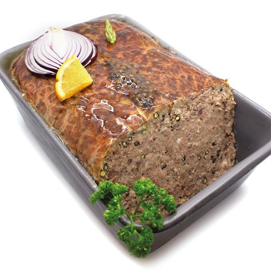 Terrine de campagne au poivre vert France 