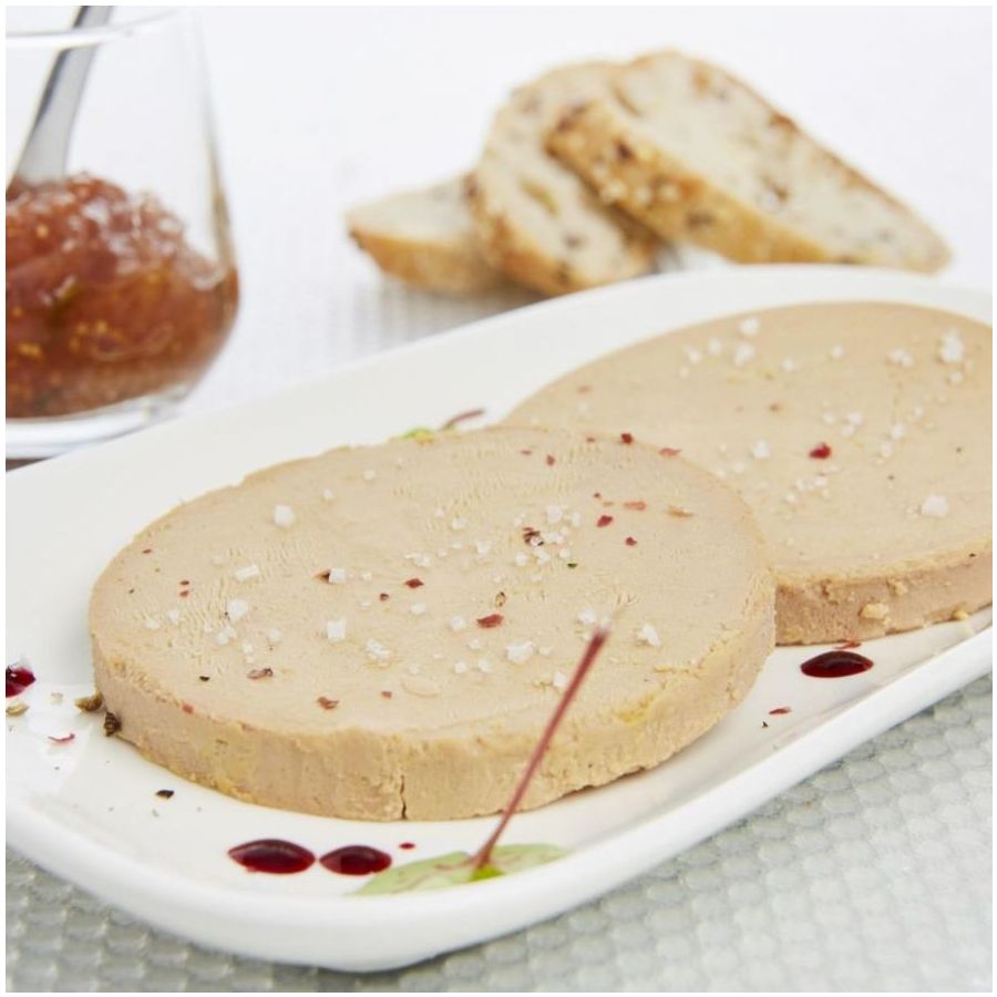 Bloc de foie gras de canard mi-cuit  30% morceaux