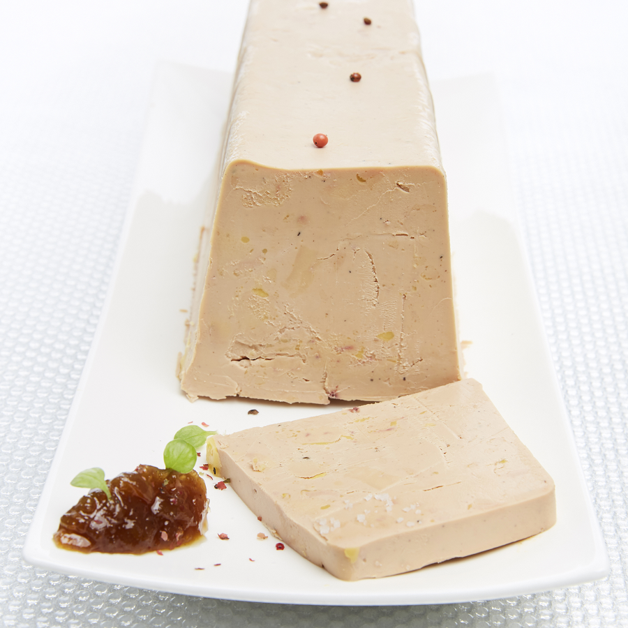 Bloc foie gras de canard mi-cuit  30% morceaux