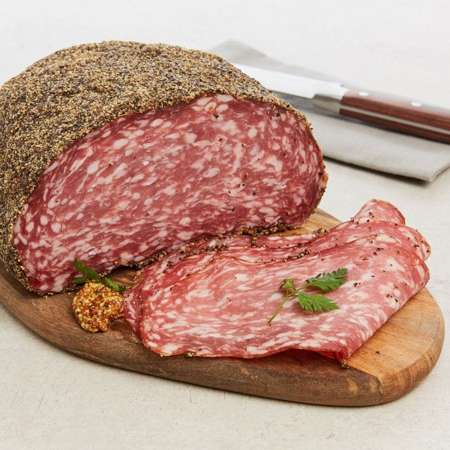 Pavé pur porc enrobé au poivre France 