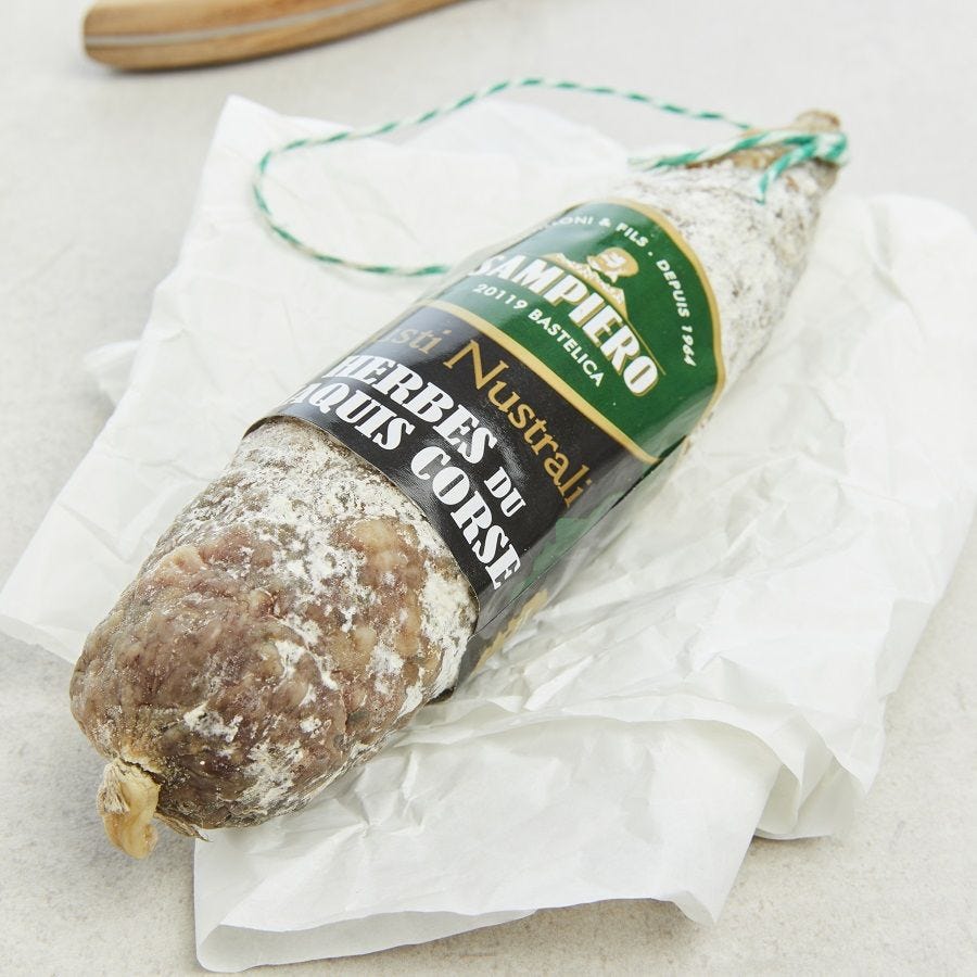 Saucisson corse aux herbes du maquis fumé