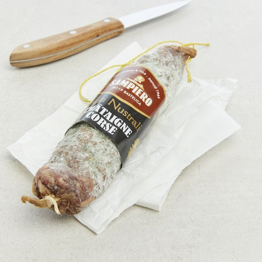 Saucisson corse à la châtaigne fumé
