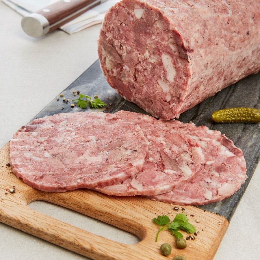 Museau de porc avec langue