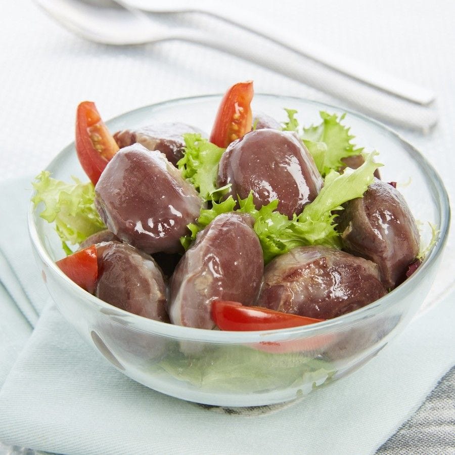Gésier de canard confit