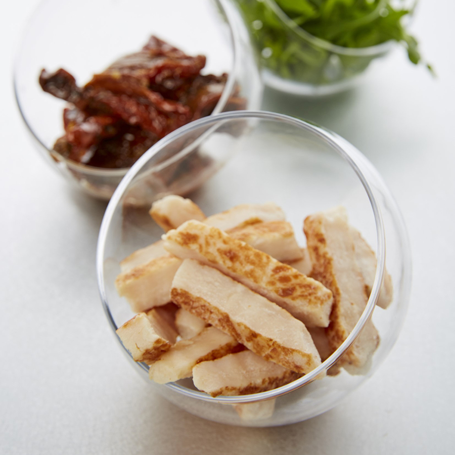 Emincé de filet de poulet grillé halal