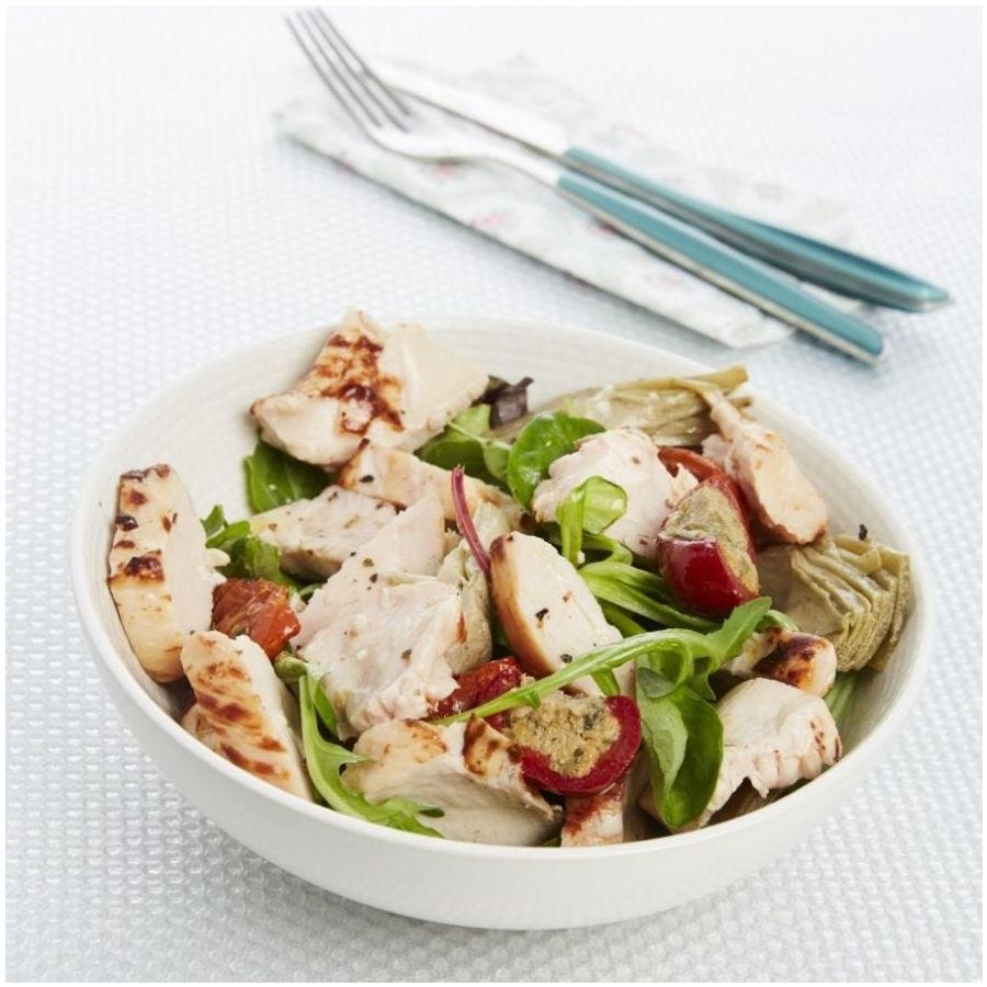 Emincé de filet de poulet rôti