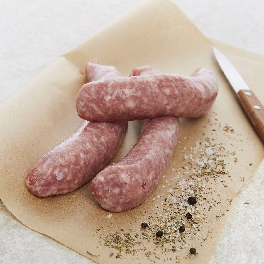Saucisse de Toulouse véritable brassée IGP Sud-Ouest