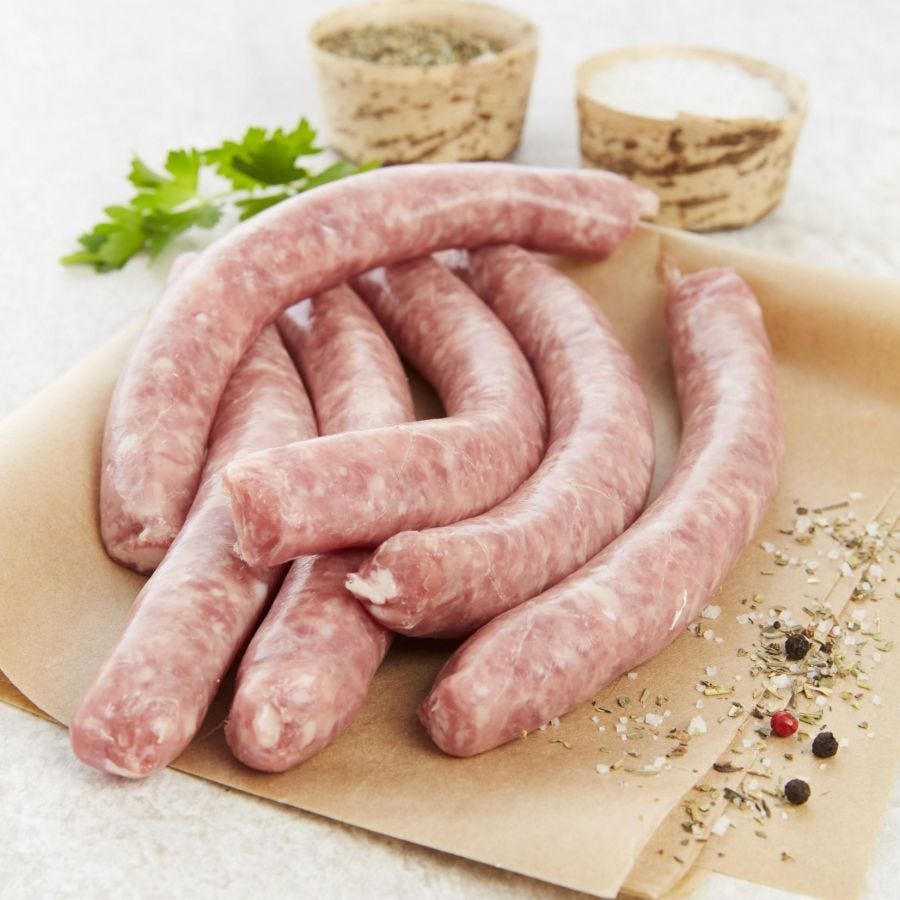 Chipolata supérieure porc breton en chapelet 60 g