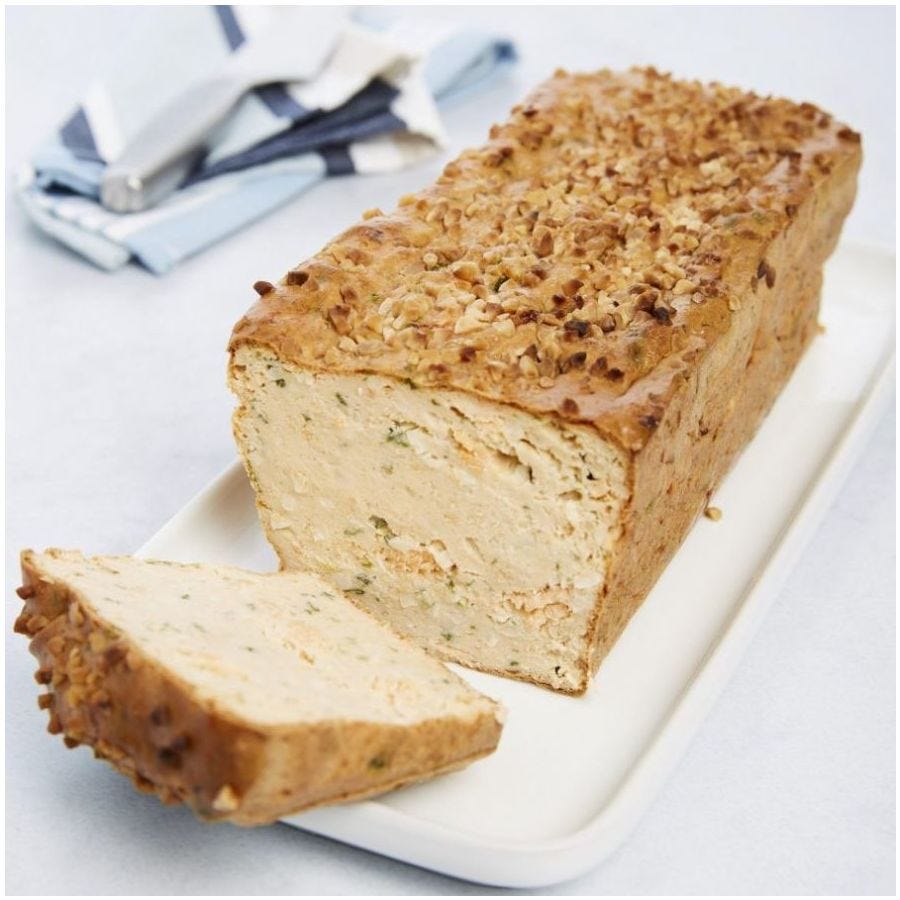 Terrine de truite au four crumble aux amandes