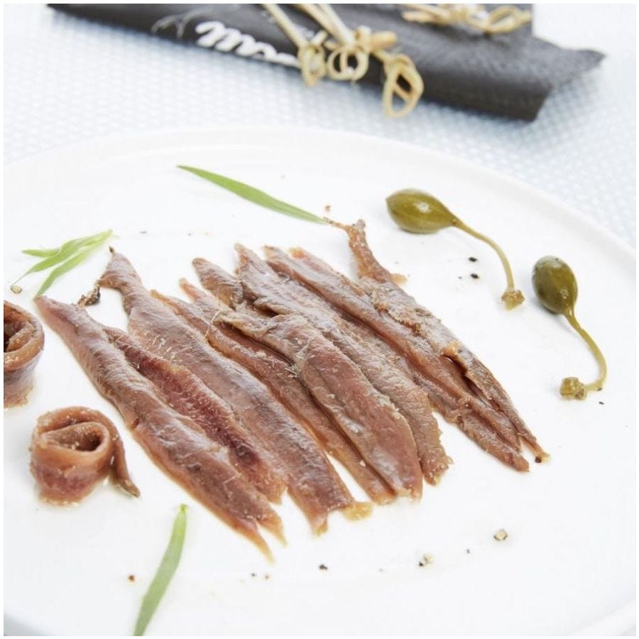Filet d'anchois à l'huile de tournesol