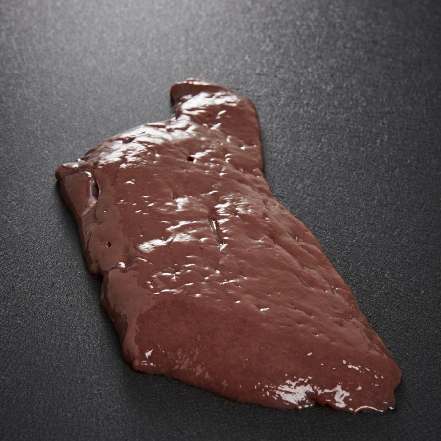 Tranche de foie de bœuf