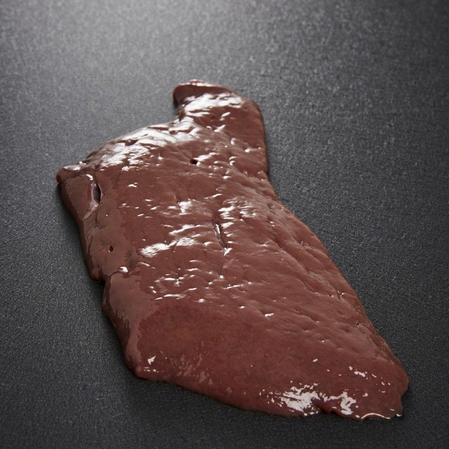 Tranche de foie de bœuf
