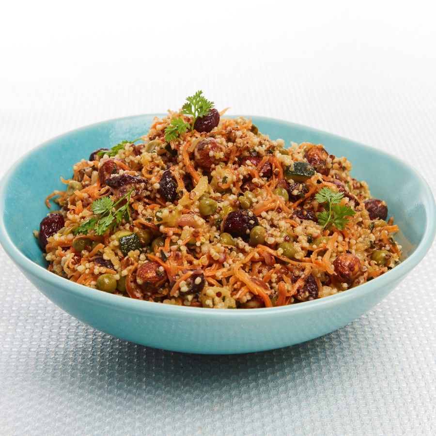 Salade de quinoa pois doux et blé