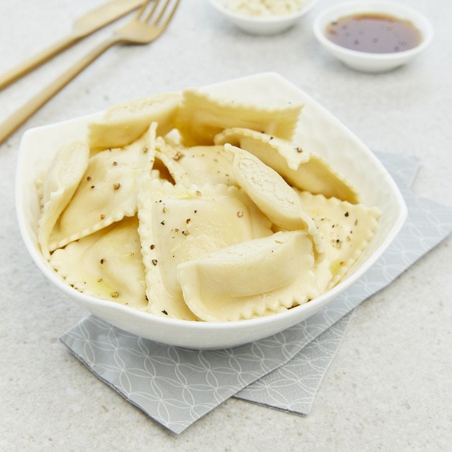 Ravioli au fromage de chèvre et au miel artisanale