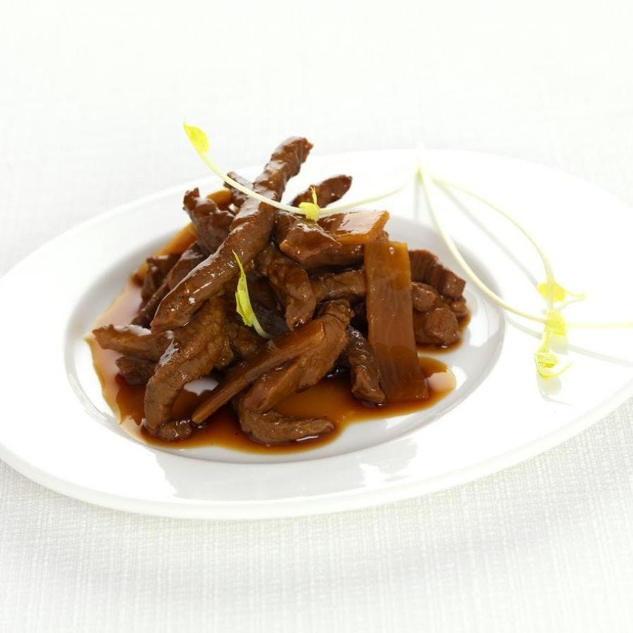 Émincé de porc au caramel