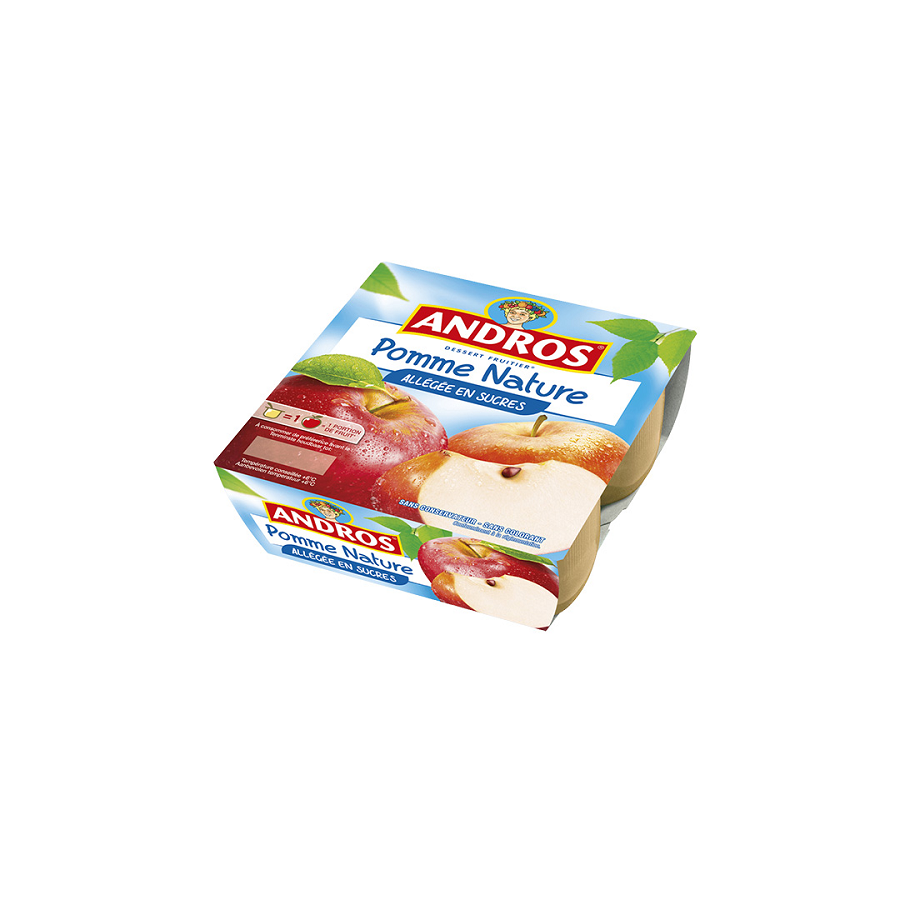 Dessert fruitier à la pomme allégé en sucre 