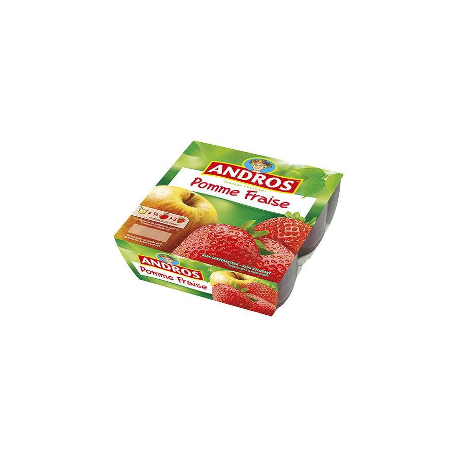 Dessert fruitier pomme fraise